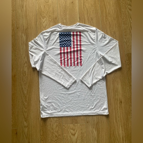 Mens white Vineyard Vines longsleeves sport tshirt soze XL - Picture 2 of 4